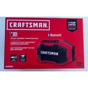 Craftsman V20 Bluetooth Speaker CMCR001B Cordless Corded Jobsite Radio Tool Only